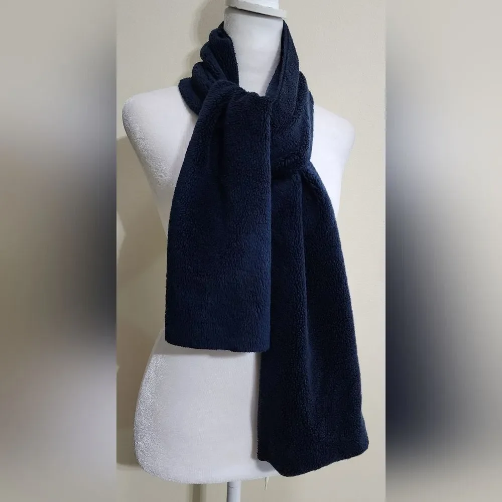 Super Soft Plush Fleece Navy Blue Scarf